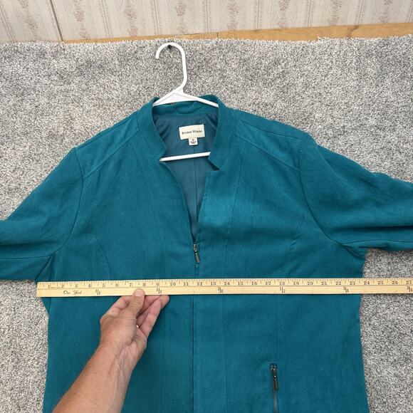 Studio Works Jacket Womens 18 Faux Suede Full Zip Lined Pockets Classic - Picture 5 of 13
